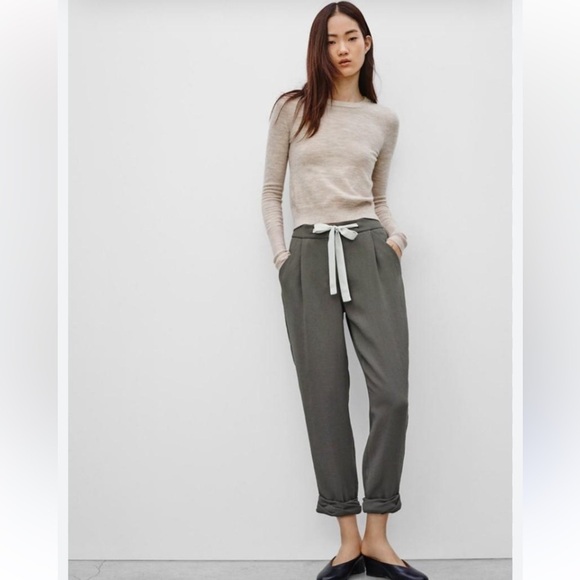 Aritzia Pants - Aritzia-Linen Blend Allant Grey Pant (Size:2)